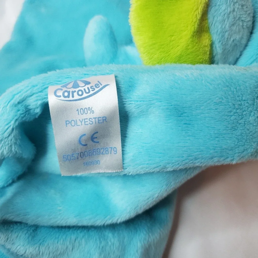Blue Elephant‎ Lovey Security Blanket Carousel Teether